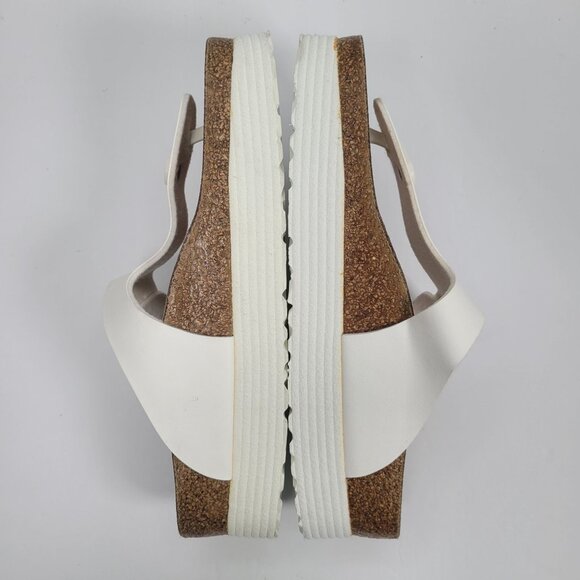 Papillio by Birkenstock Gizeh Platform Vegan Womens White Sandal US Size 6 EU 37 - Picture 6 of 8